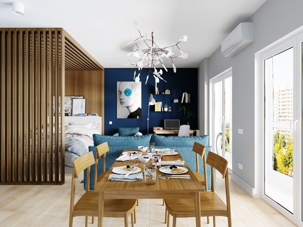 Фотография: Кухня и столовая в стиле Скандинавский, Современный, Студия, Проект недели, Беларусь, Минск, до 40 метров, Монолитно-кирпичный, Protena – фото на INMYROOM