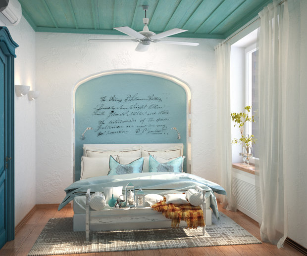 Фотография: Спальня в стиле Прованс и Кантри, Восточный, Квартира, Дома и квартиры, Проект дня, Средиземноморский – фото на INMYROOM