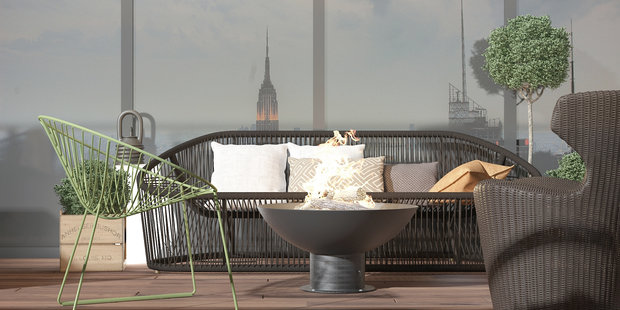 Фотография: Терраса в стиле Лофт, Современный, Эклектика, Декор интерьера, Квартира, Белый, Проект недели, Бежевый – фото на INMYROOM