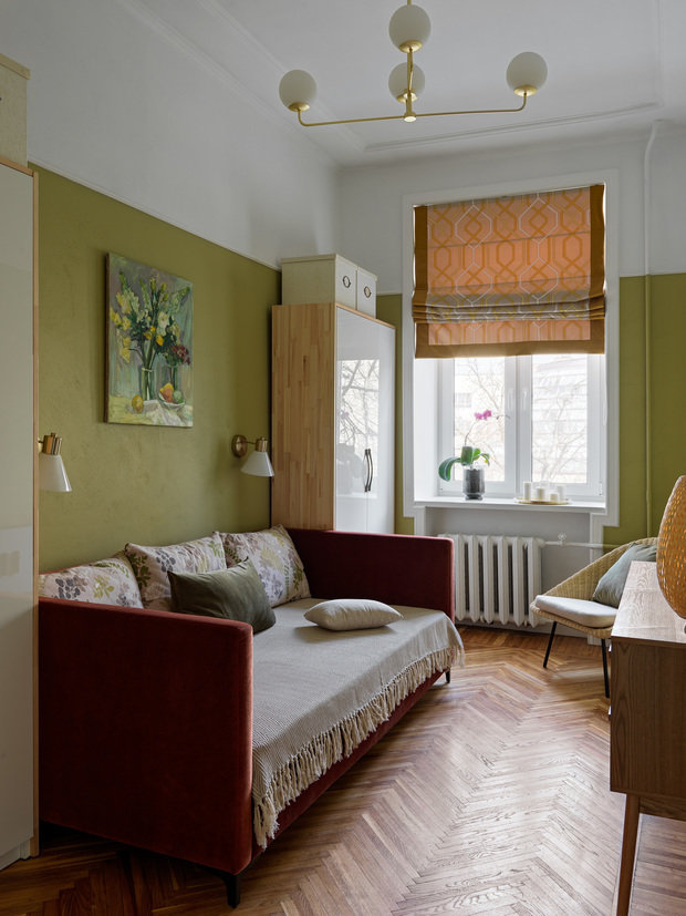 Фотография: Спальня в стиле Эклектика, Квартира, Проект недели, Москва, Дарья Назаренко, Сталинка, 3 комнаты, 60-90 метров – фото на INMYROOM
