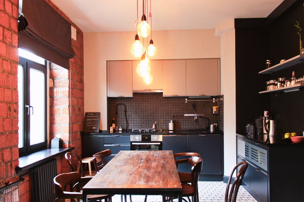 Фотография: Кухня и столовая в стиле Лофт, Квартира, Дома и квартиры, Минимализм, Проект недели – фото на INMYROOM