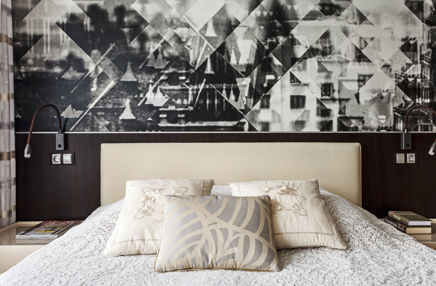 Фотография: Спальня в стиле Современный, Малогабаритная квартира, Проект недели, Михаил Новинский, Монолитный дом, 1 комната, 40-60 метров, Москав – фото на INMYROOM