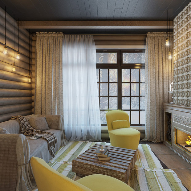 Фото из портфолио Уютный маленький гостевой домик г.Реж – фотографии дизайна интерьеров на INMYROOM