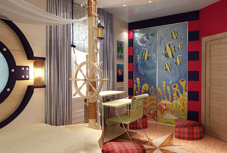 Дизайн-проект детской комнаты в четырехкомнатной квартире