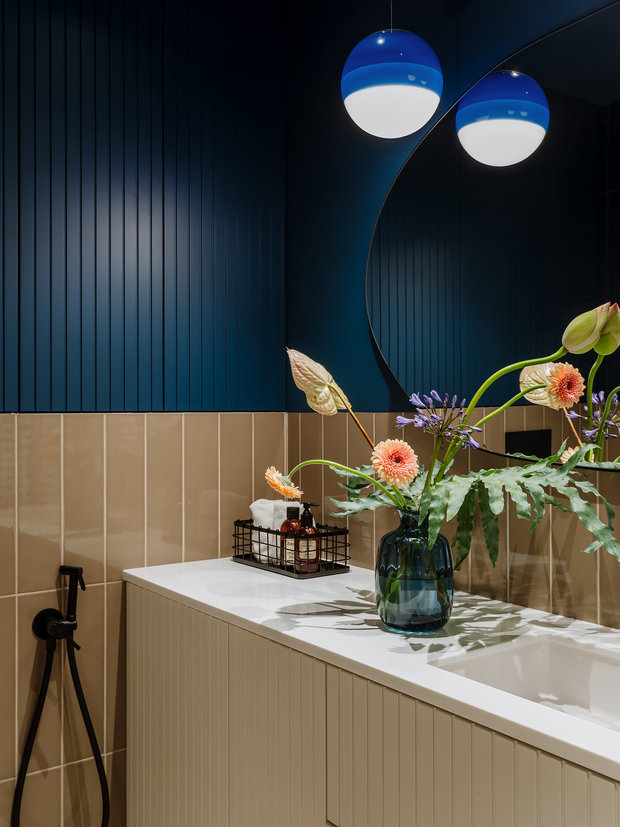 Фотография: Ванная в стиле Современный, Квартира, Проект недели, Санкт-Петербург, 3 комнаты, 40-60 метров, Петербург Дизайн, Анна Акшевская – фото на INMYROOM