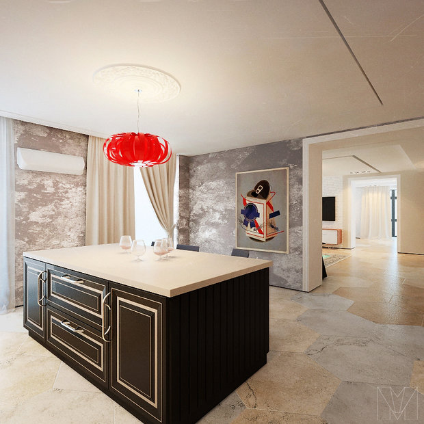 Фото из портфолио «Гармония вещей» – 480 кв.м 	 – фотографии дизайна интерьеров на INMYROOM