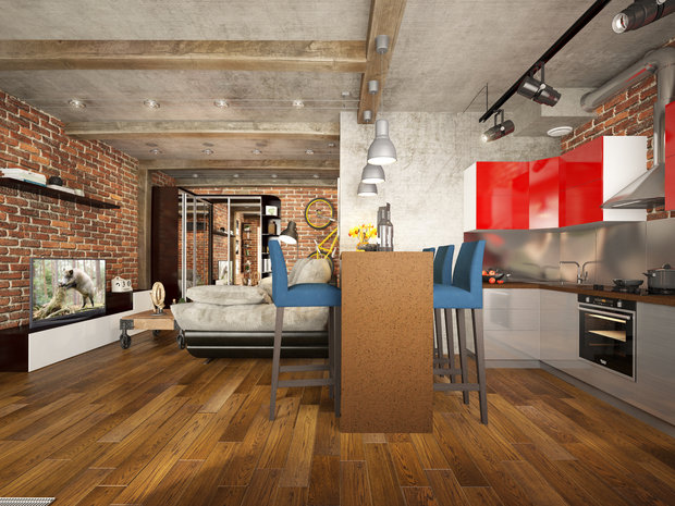 Фото из портфолио Лофт в ЖК "Ромашково" – фотографии дизайна интерьеров на INMYROOM