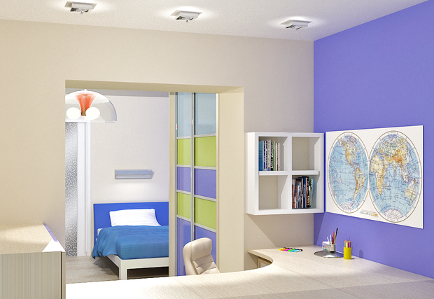 Фото из портфолио Проект двух-комнатной квартиры.  – фотографии дизайна интерьеров на INMYROOM