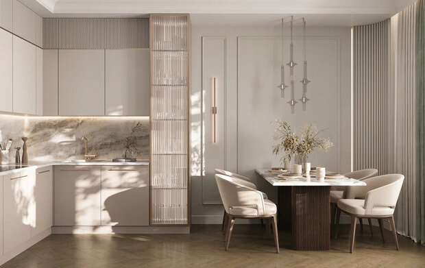 Фото из портфолио Дизайн-проект квартиры в ЖК «Шведская Крона» в неоклассическом стиле – фотографии дизайна интерьеров на INMYROOM