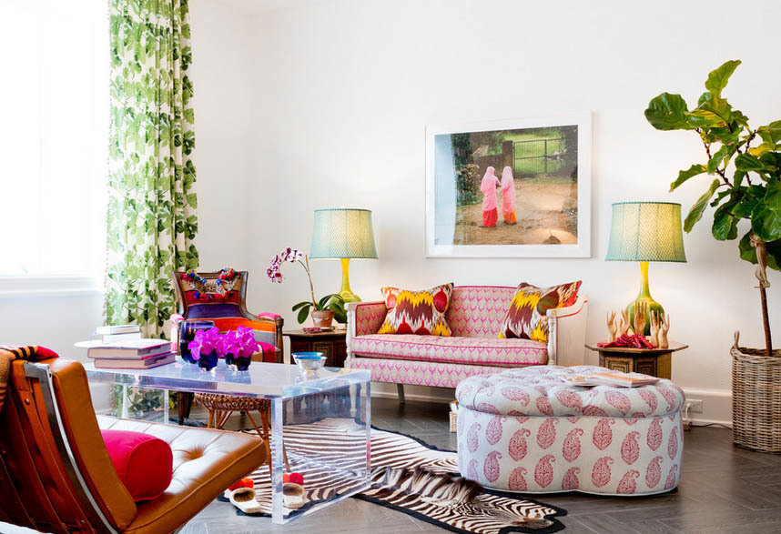 Фотография: Гостиная в стиле Эклектика, Декор интерьера, Текстиль, Шторы – фото на INMYROOM