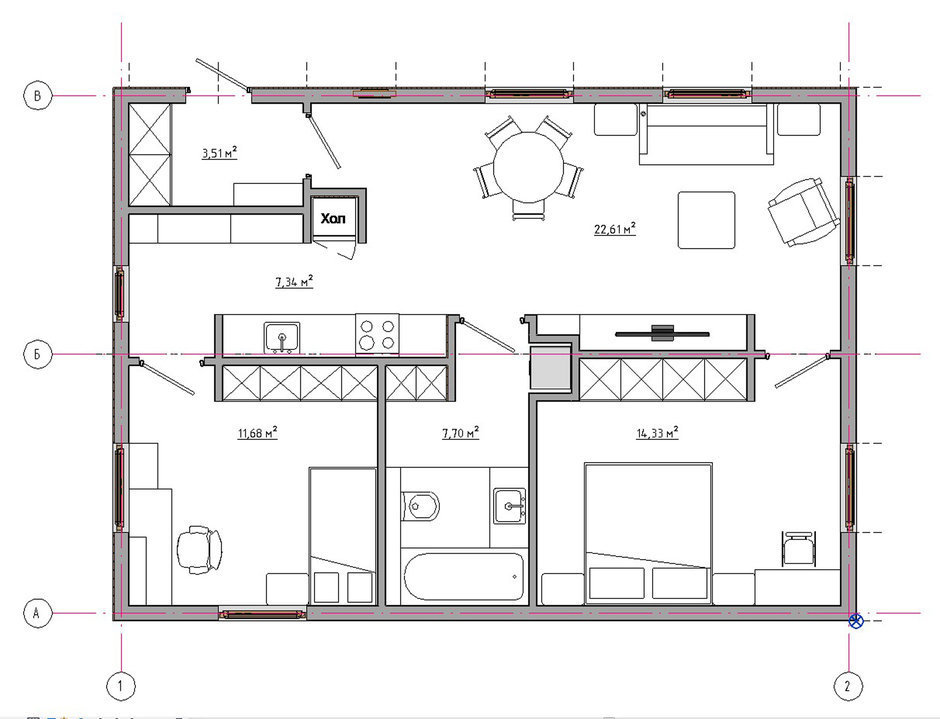 Фотография: Планировки в стиле , Скандинавский, Дом, Проект недели, Дача, Татарстан, каркасный дом, Сергей Петров, СИП-панели – фото на INMYROOM Фотография: Планировки в стиле , Скандинавский, Дом, Проект недели, Дача, Татарстан, каркасный дом, Сергей Петров, СИП-панели – фото на INMYROOM