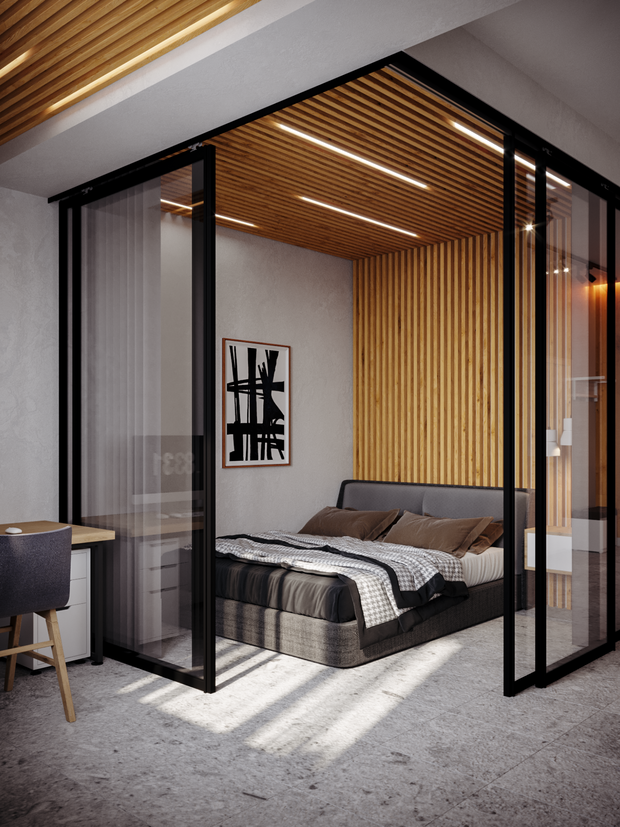 Фото из портфолио Искра Парк (46+47) – фотографии дизайна интерьеров на INMYROOM