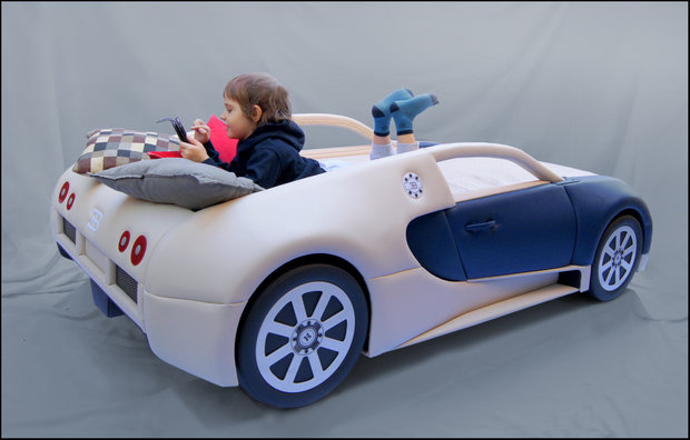 Фото из портфолио Уникальная детская кровать-машина BugaTTi Veyron от R.O.M.-Dekor – фотографии дизайна интерьеров на INMYROOM