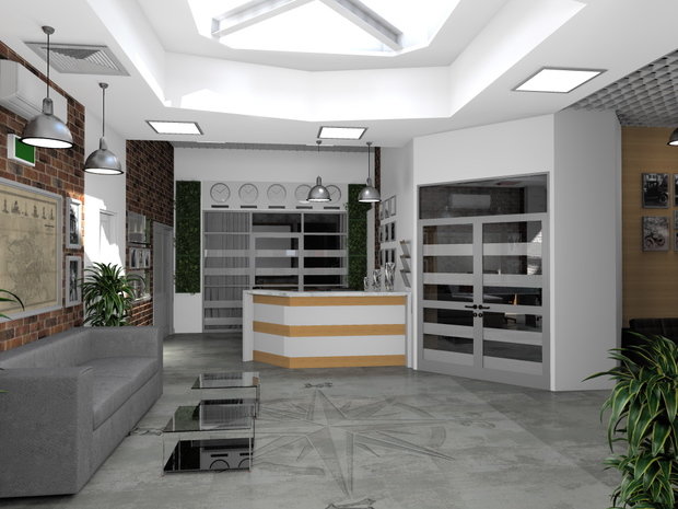 Фото из портфолио Офис компании – фотографии дизайна интерьеров на INMYROOM