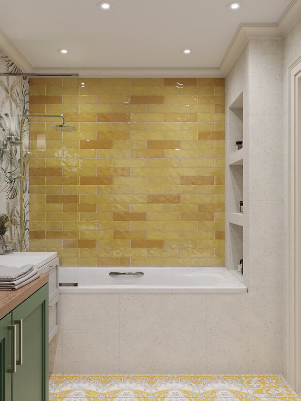 Фотография: Ванная в стиле Классический, Современный, Эклектика, Проект недели, Москва, 4 и больше, Более 90 метров, Ольга Долидзе – фото на INMYROOM