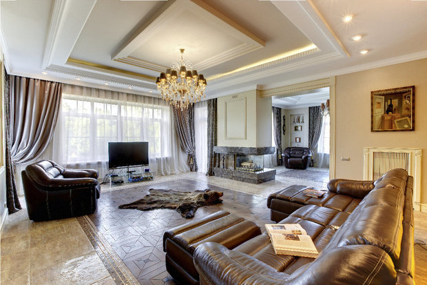 Фото из портфолио интерьер загородного дома в МО – фотографии дизайна интерьеров на INMYROOM