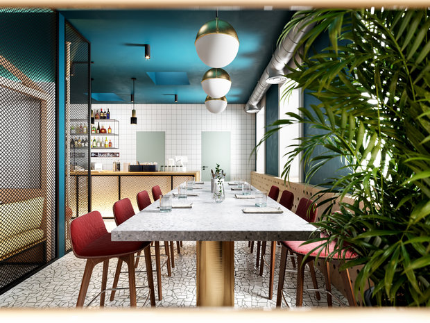 Фото из портфолио Кафе-бар "HAT" – фотографии дизайна интерьеров на INMYROOM