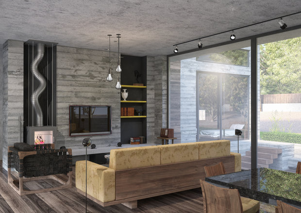 Фото из портфолио Concrete House – фотографии дизайна интерьеров на INMYROOM