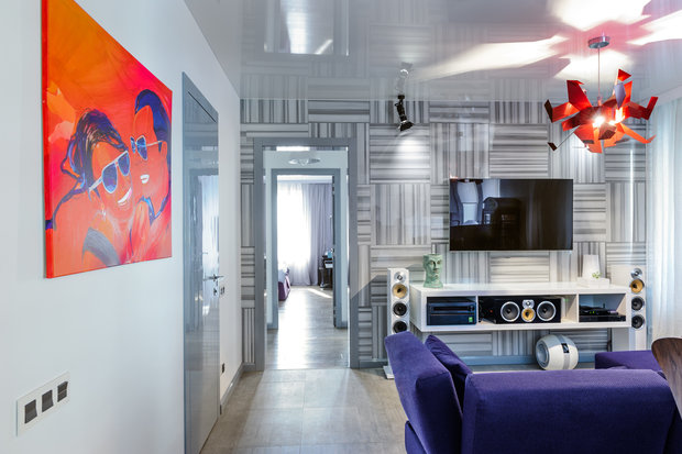 Фотография: Гостиная в стиле Хай-тек – фото на INMYROOM