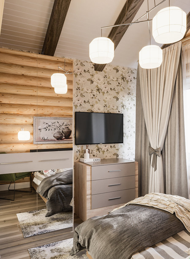 Фото из портфолио Дом из бруса, пос. Заозерье – фотографии дизайна интерьеров на INMYROOM