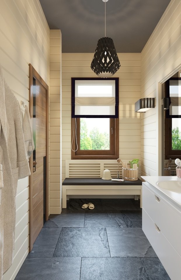 Фотография: Ванная в стиле Эко, Дом, Проект дня, Дом и дача – фото на INMYROOM