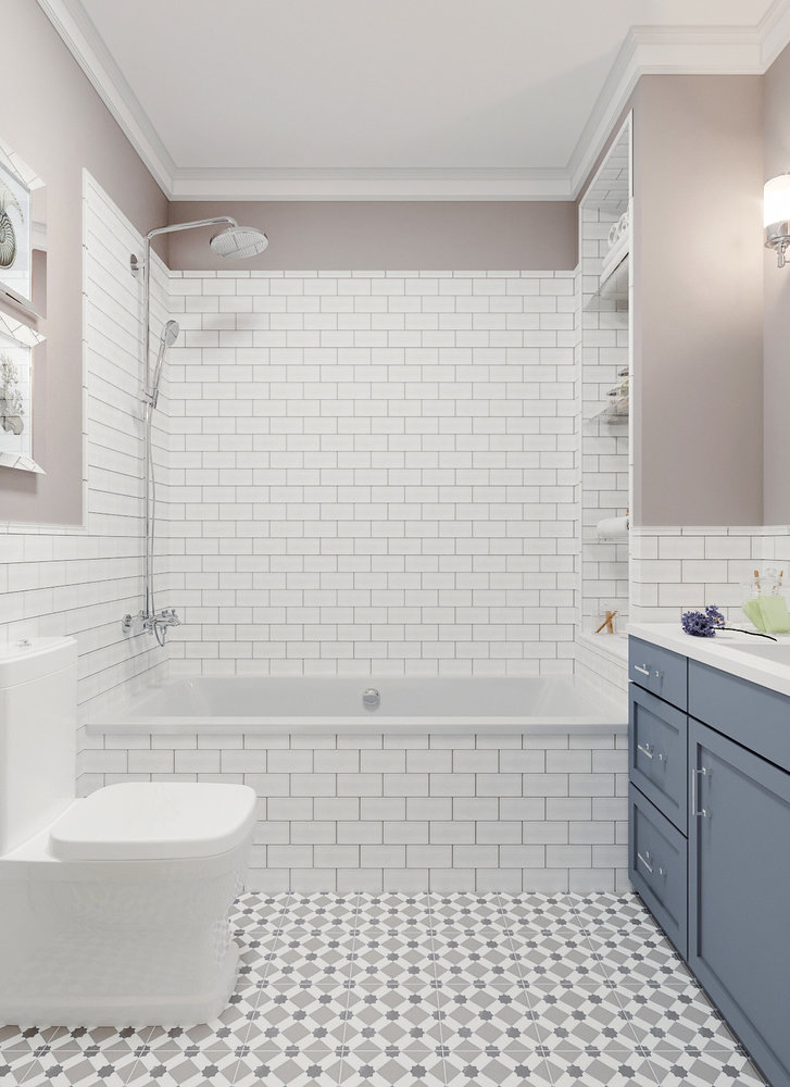 Фотография: Ванная в стиле Классический, Современный, Квартира, Проект недели, Москва, Монолитный дом, 3 комнаты, 60-90 метров, Ольга Бойцова – фото на INMYROOM Фотография: Ванная в стиле Классический, Современный, Квартира, Проект недели, Москва, Монолитный дом, 3 комнаты, 60-90 метров, Ольга Бойцова – фото на INMYROOM