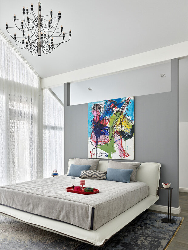 Фотография: Спальня в стиле Современный, Проект дня, Дача, Подмосковье, Блочный дом, 4 и больше, Более 90 метров, Марина Жеренко – фото на INMYROOM