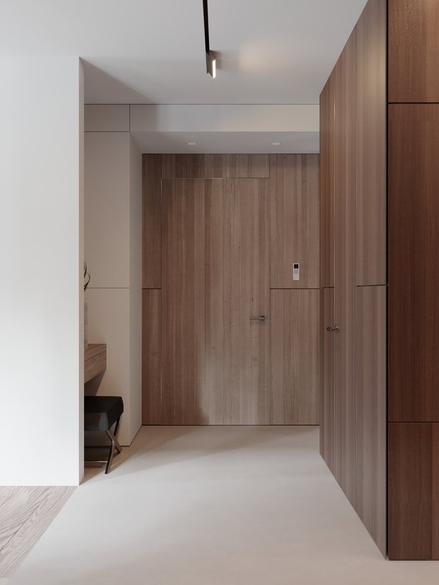 Фотография: Прихожая в стиле Минимализм, Квартира, Проект недели, 4 и больше, Более 90 метров, Ab-architects, Level Barvikha – фото на INMYROOM