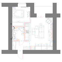 Фото из портфолио Однушка в Волгограде – фотографии дизайна интерьеров на INMYROOM