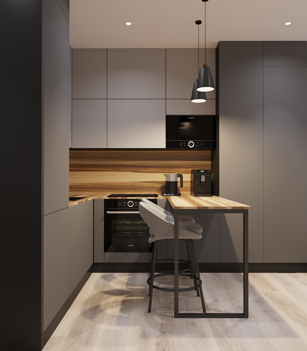 Фото из портфолио Дизайн проект квартиры студии ЖК "Море" г.Санкт-Петербург – фотографии дизайна интерьеров на INMYROOM