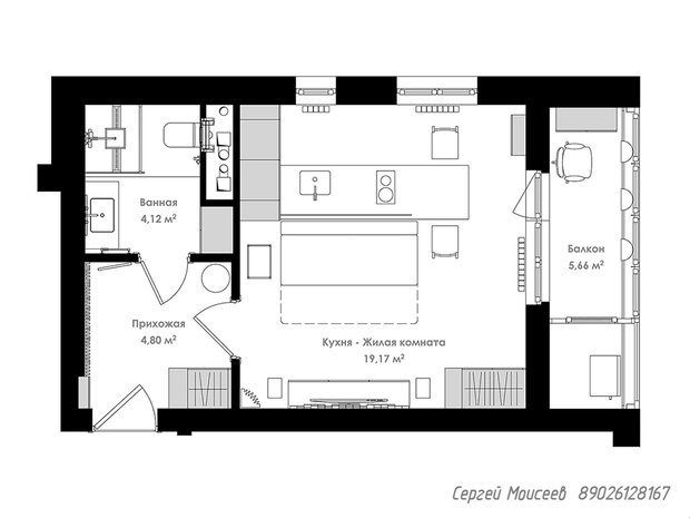 Фото из портфолио 115 Квартира МО Нахабино – фотографии дизайна интерьеров на INMYROOM
