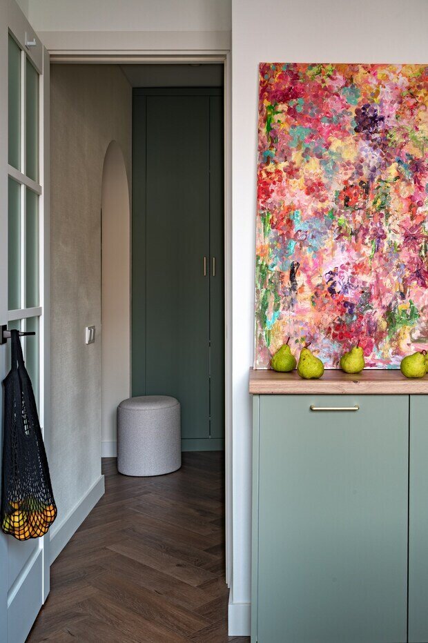 Фотография: Прихожая в стиле Современный, Квартира, Проект дня, Москва, П-44, Панельный дом, 2 комнаты, 40-60 метров, Анна Бибишева – фото на INMYROOM