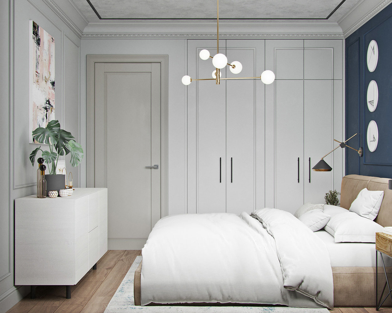 Фотография: Спальня в стиле Современный, Лофт, Квартира, Проект недели, Москва, 2 комнаты, 40-60 метров, One Line Design – фото на INMYROOM