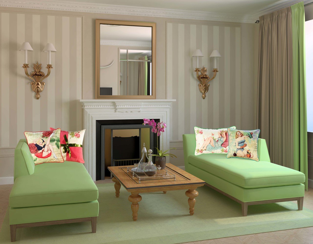 Фотография: Гостиная в стиле Прованс и Кантри, Классический, Современный, Интерьер комнат, Тема месяца, Подушки, Поп-арт – фото на INMYROOM Фотография: Гостиная в стиле Прованс и Кантри, Классический, Современный, Интерьер комнат, Тема месяца, Подушки, Поп-арт – фото на INMYROOM