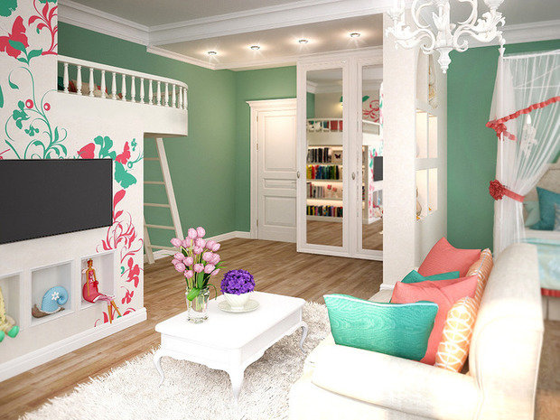 Фото из портфолио Стиль кантри в оформлении квартиры – фотографии дизайна интерьеров на INMYROOM