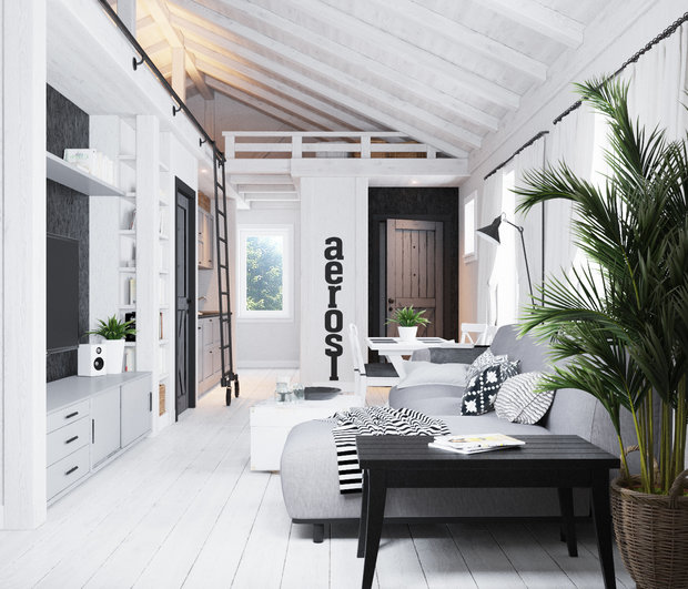 Фото из портфолио Дом для ПМЖ всего 67 кв.м. – фотографии дизайна интерьеров на INMYROOM