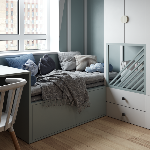 Фотография: Детская в стиле Современный, Квартира, Проект недели, Москва, 3 комнаты, 60-90 метров, Анна Малютина – фото на INMYROOM