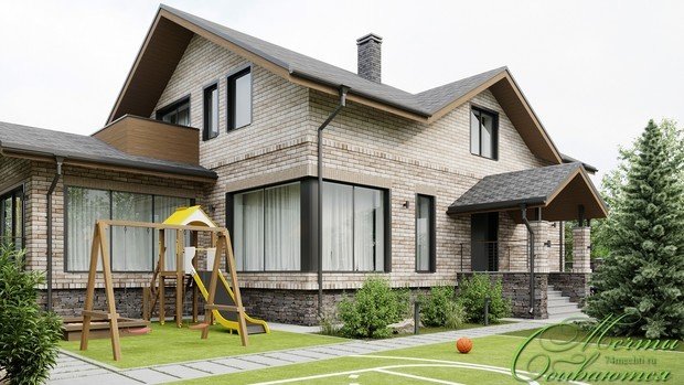 Фото из портфолио Проект дома с мансардой – фотографии дизайна интерьеров на INMYROOM