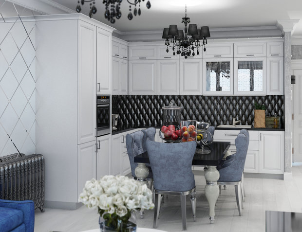 Фото из портфолио Квартира в стиле атр-деко  – фотографии дизайна интерьеров на INMYROOM