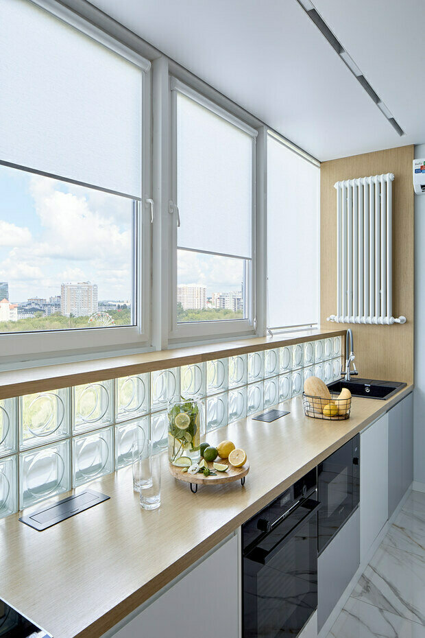 Фотография: Кухня и столовая в стиле Современный, Минимализм, Эко, Квартира, Проект недели, Монолитный дом, 2 комнаты, 40-60 метров, Студия дизайна интерьеров Алексея Сушкова, Алексей Сушков, Белгород – фото на INMYROOM