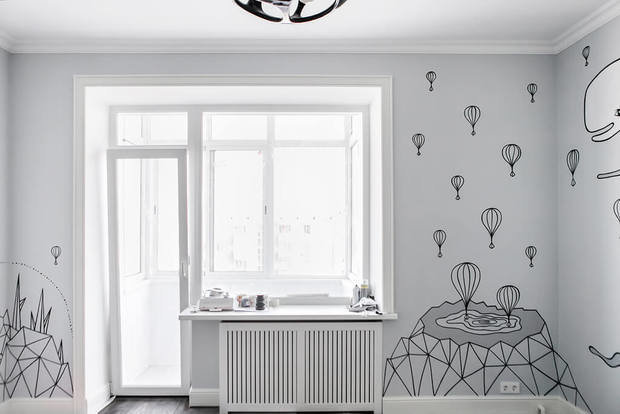 Фото из портфолио Роспись стен детской комнаты – фотографии дизайна интерьеров на INMYROOM