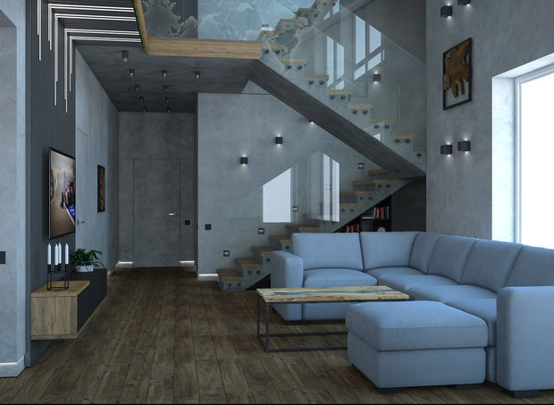 Фото из портфолио Дом в стиле минимализм – фотографии дизайна интерьеров на INMYROOM