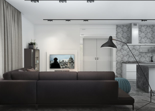 Фото из портфолио Монохромный интерьер – фотографии дизайна интерьеров на INMYROOM