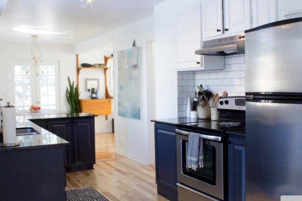 Фотография: Кухня и столовая в стиле Лофт, Современный, DIY, Дом, Дома и квартиры, Камин – фото на INMYROOM