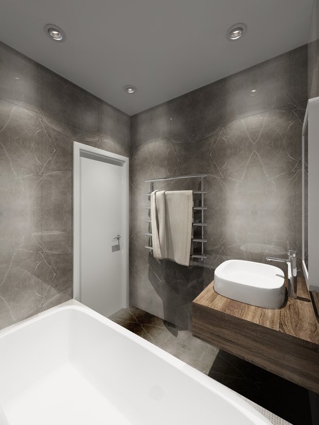 Фотография: Ванная в стиле Хай-тек – фото на INMYROOM