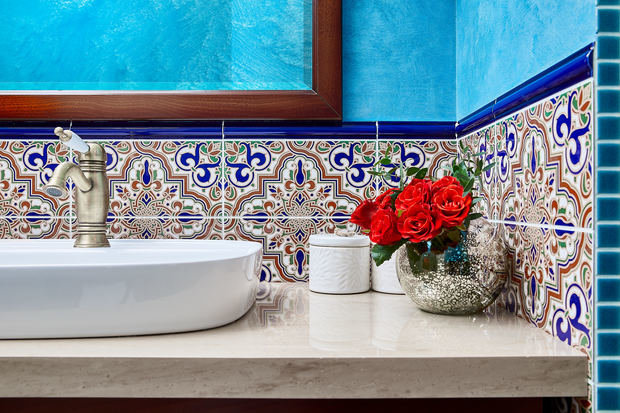 Фотография: Ванная в стиле Восточный, Эклектика, Квартира, Проект недели, Москва, 4 и больше, Более 90 метров, Бюро IVA – фото на INMYROOM