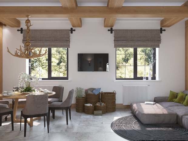 Фотография: Гостиная в стиле Эко, Современный, Дом, Украина, Проект недели, Киев, Дом и дача, Кирпичный дом, Михаил Ильченко, Алена Прядко – фото на INMYROOM