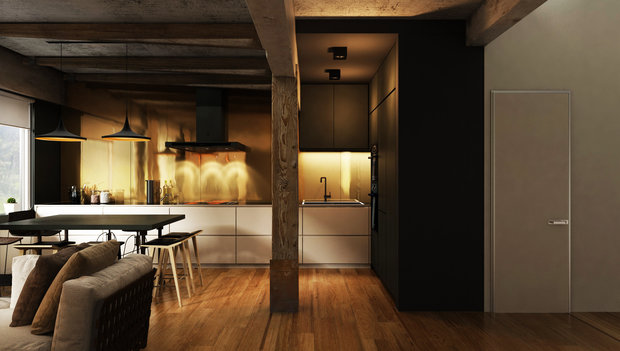 Фото из портфолио Industrial style – фотографии дизайна интерьеров на INMYROOM