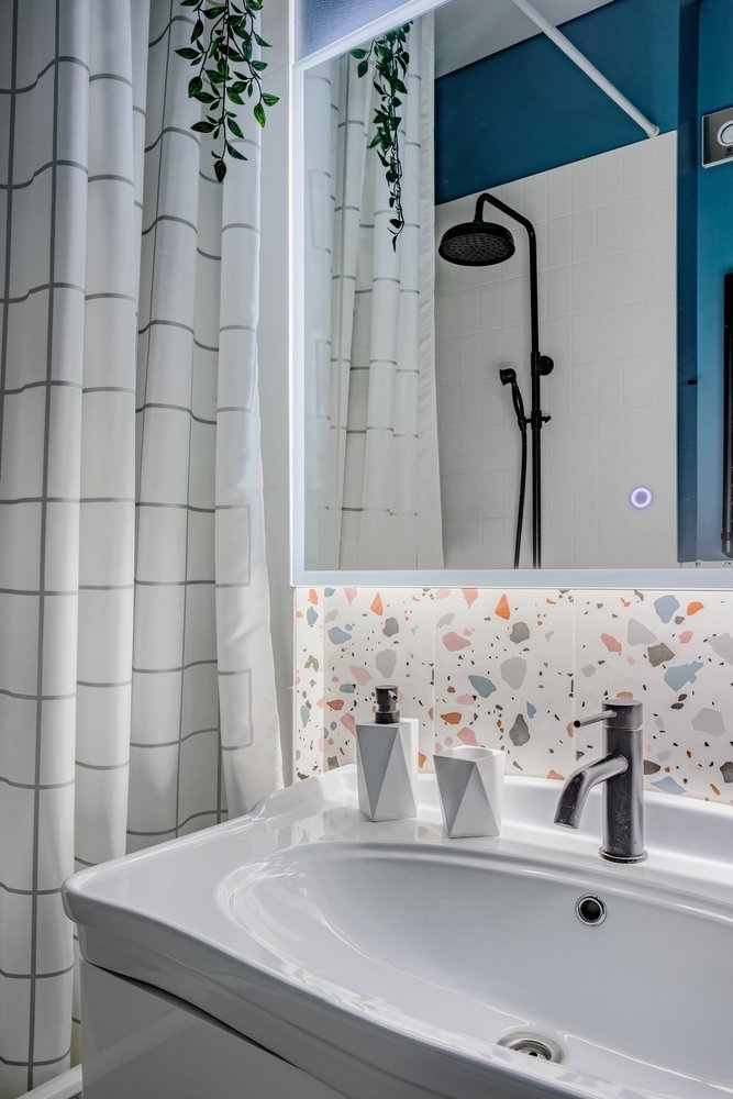 Фотография: Ванная в стиле Современный, Эклектика, Квартира, Проект недели, Москва, 3 комнаты, 60-90 метров, Валерия Шиманская – фото на INMYROOM Фотография: Ванная в стиле Современный, Эклектика, Квартира, Проект недели, Москва, 3 комнаты, 60-90 метров, Валерия Шиманская – фото на INMYROOM