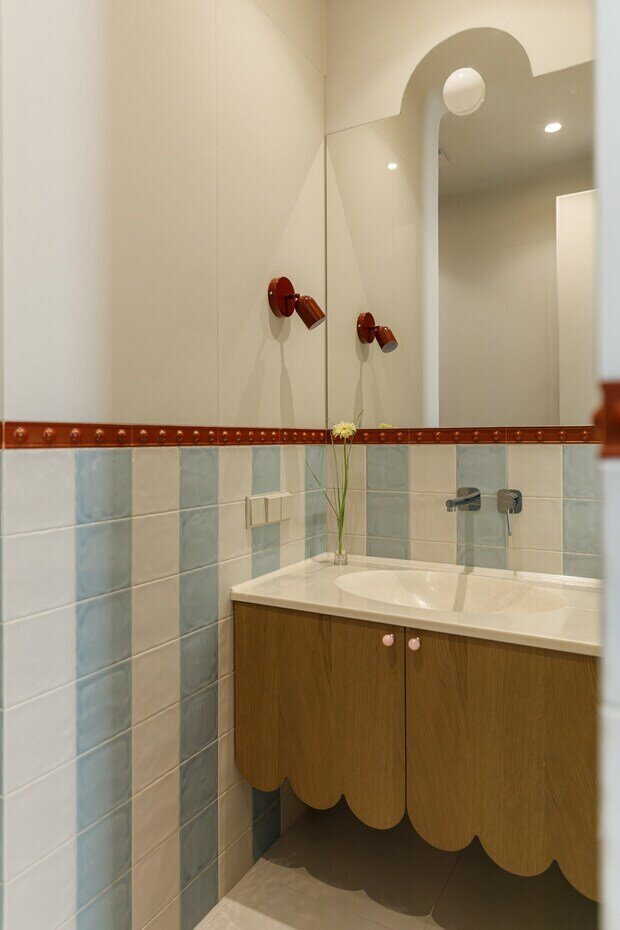 Фотография: Ванная в стиле Современный, Квартира, Проект дня, Астана, 60-90 метров, современный с элементами эклектики, Динара Усманова – фото на INMYROOM